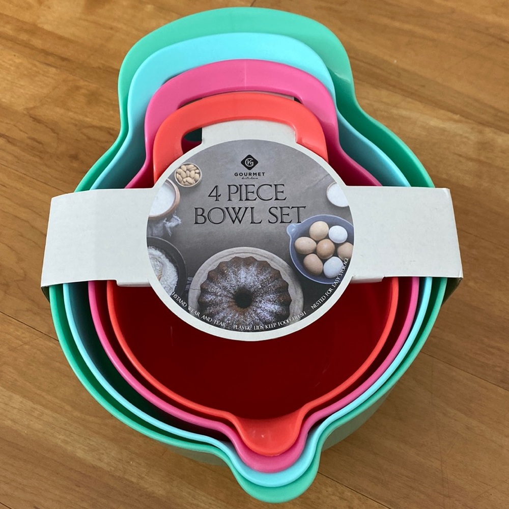 4 piece bowl set